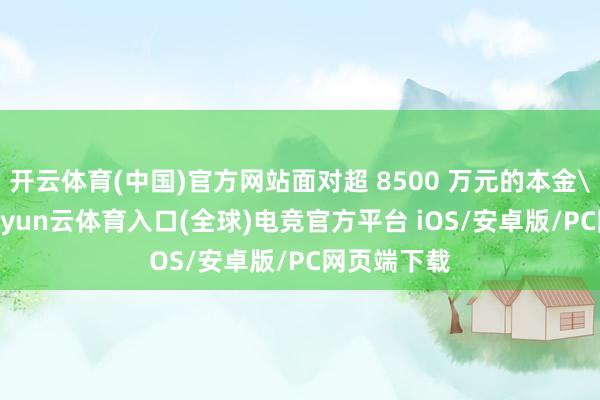 开云体育(中国)官方网站面对超 8500 万元的本金
